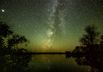 View of the Milky Way over Merritt Reservoir