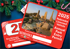 Park permits on a holiday background