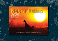 2025 calendar showing a grouse and sunrise 