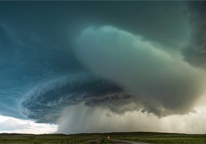 A supercell over the Nebraska Sandhills photographed by Matt Hollamon of Martell.