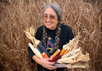 Deb Echo-Hawk of Pawnee, Oklahoma, founder of the Pawnee Seed Preservation Society