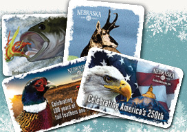 Hard cards on a holiday background