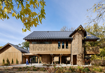 The new treehouse building at Schramm Park State Recreation Area