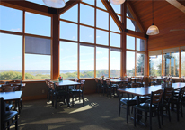 Interior of the restaurant at Mahoney State Park