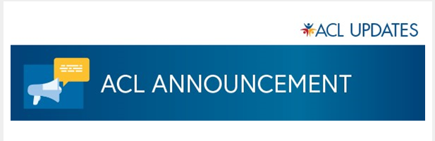 ACL Announcement
