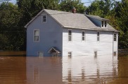 flooded home