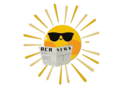 Cartoon Sun reading the OCR newsletter