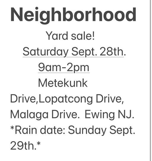 yard sale