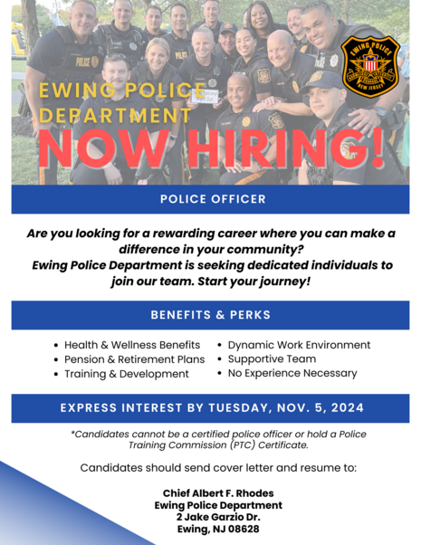 ewing PD flyer
