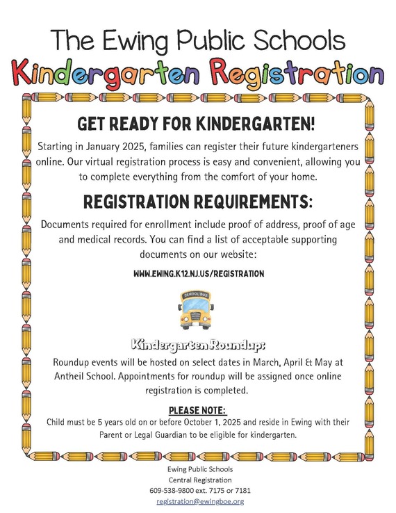 Kindergarten registration