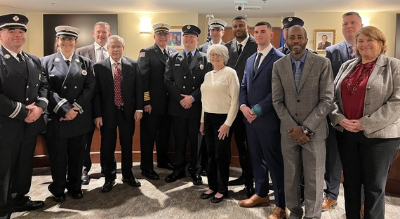 Firefighter Swearing In group photo