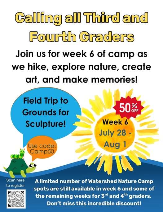 Fourth graders Nature Camp