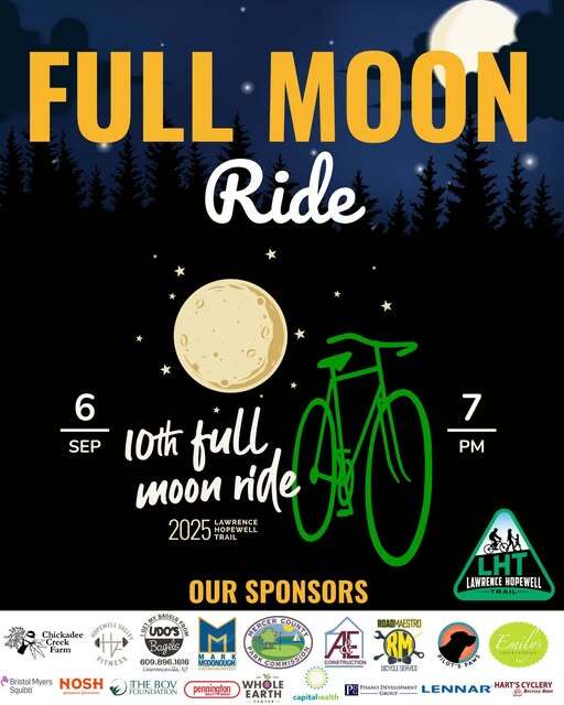 full moon bikeride