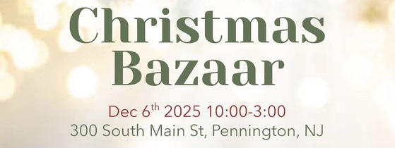 Dec. 6 Christmas Bazaar
