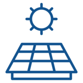 Sun and solar panel