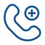 Phone with health symbol