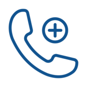 Phone with health symbol