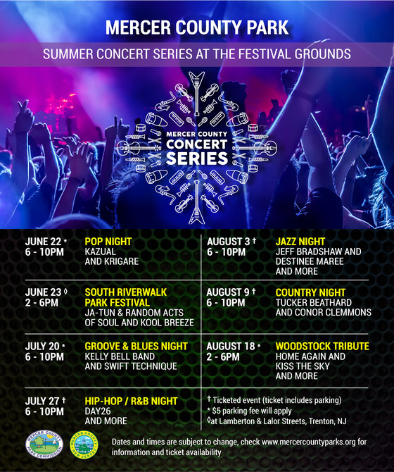 Mercer County Concert Series Opening Weekend