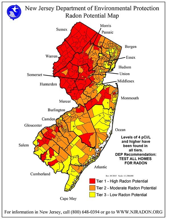 New Jersey Radon Map