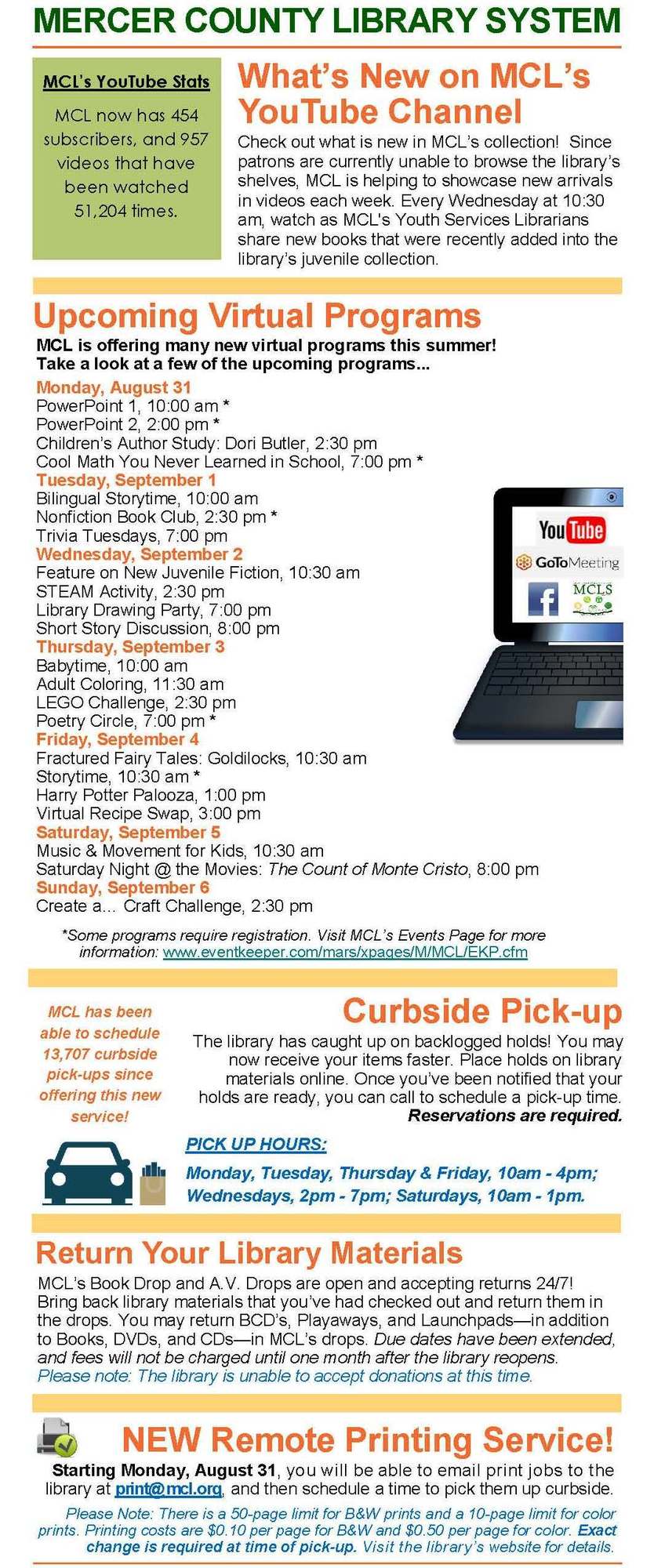 Library Update 8-27-20