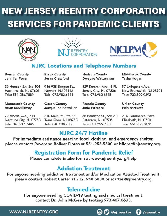 Reentry Services flier