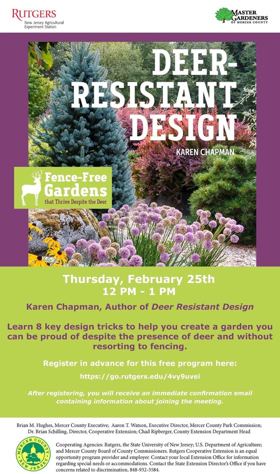 Deer Resistant Gardens flyer