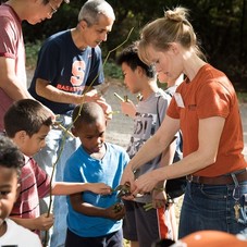 Parks Naturalist Kelly Rypkema leads class
