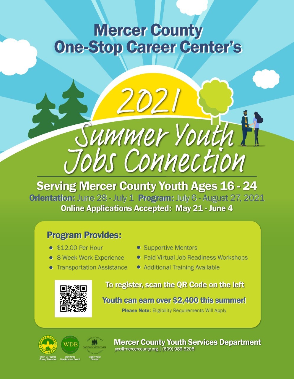 Apply now for a summer job through Mercer County!