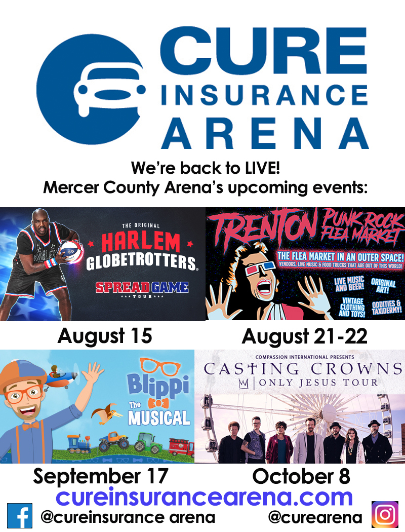 shows at Mercer's CURE Arena! Get your tickets today