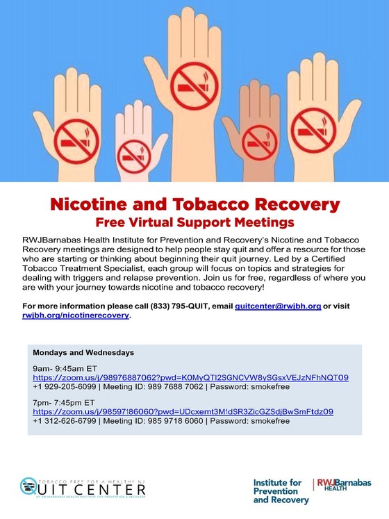 Tobacco Nicotine Recovery Group