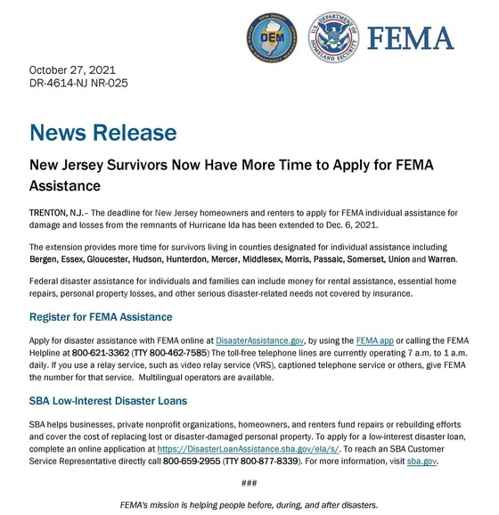 FEMA assistance 