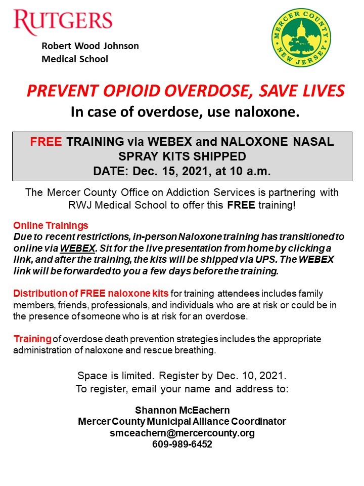Naloxone Training Dec. 15 2021