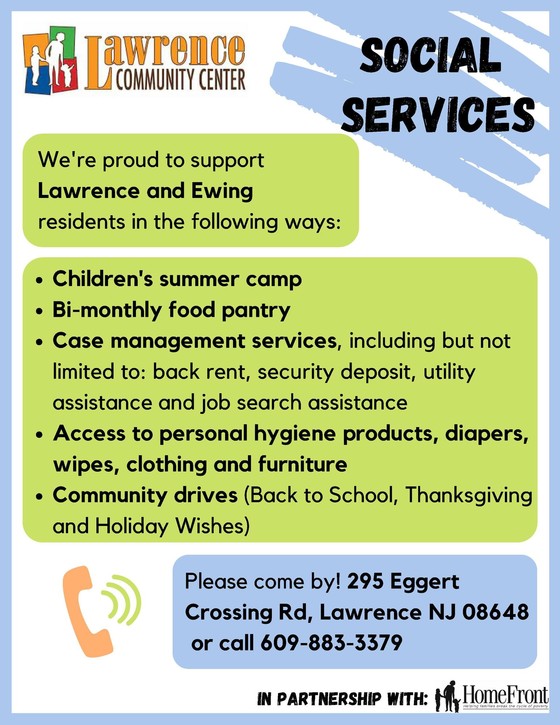 LAWRENCE AND EWING SOCIAL SERVICES