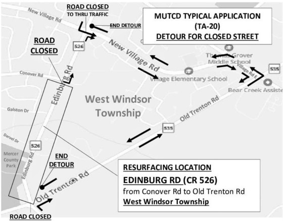Edinburg Road detour