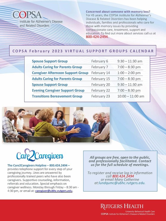 COPSA Support Groups