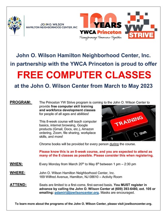 YWCA COMPUTER CLASSES