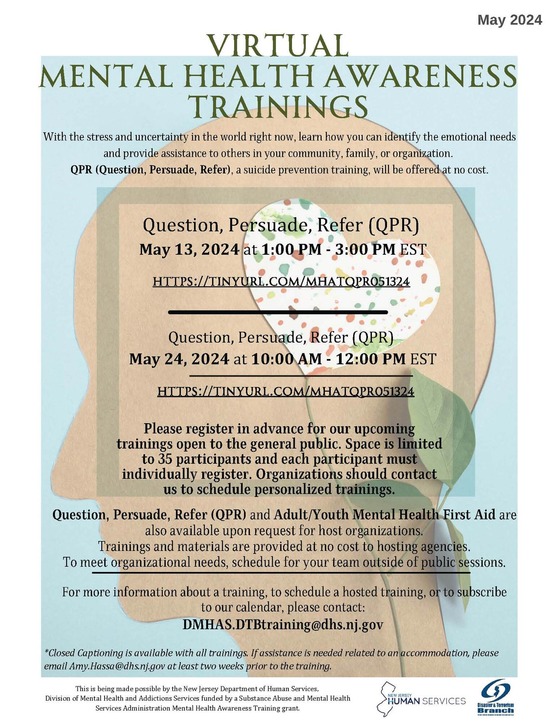 Virtual mental health trainings