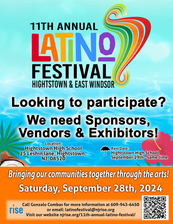 Latino Festival English flyer
