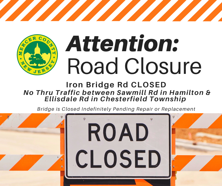 Iron rd Bridge Closure graphic