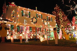 Lights on House