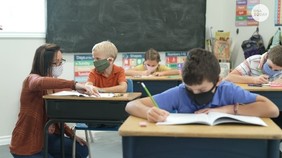 Students at School Masked