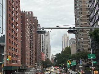 NYC congestion tolling poles