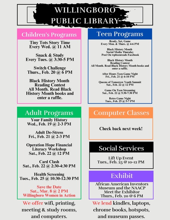 Willingboro Library Events 