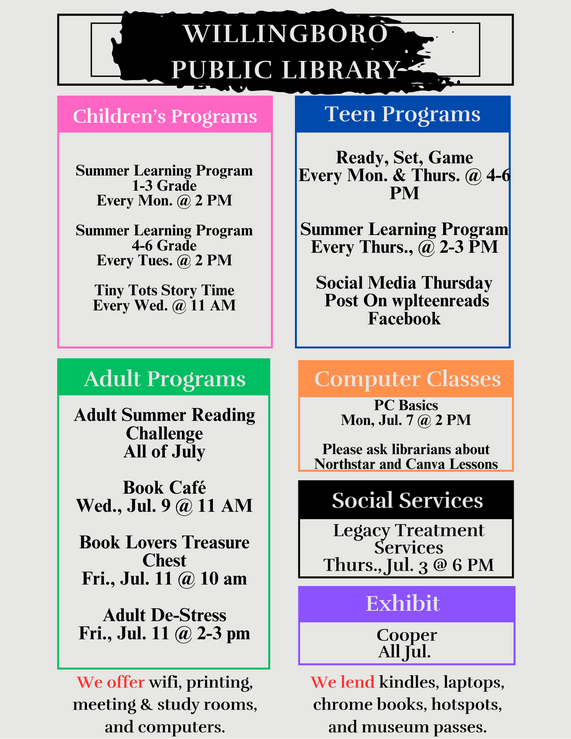 Willingboro Library Events 