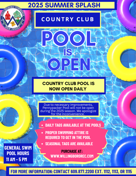 Country Club Pool Flyer