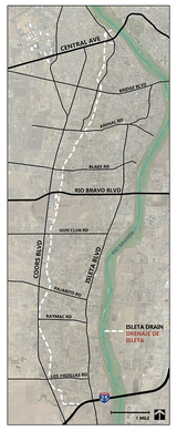 Isleta Drain Map