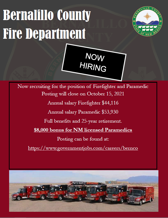 BCFD Recruitment 2021