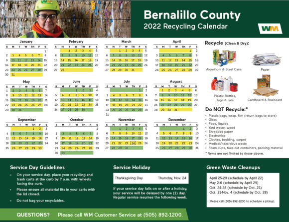 Recycle Schedule