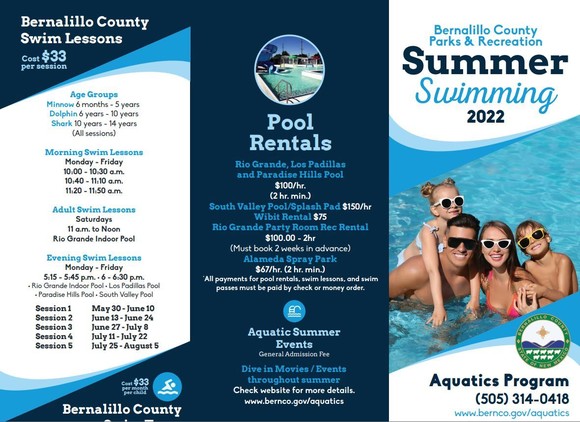 Swimming brochure one