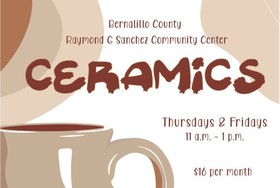 Ceramics class flyer